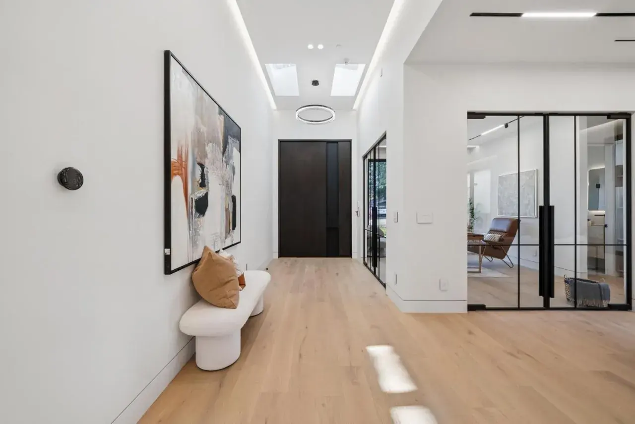 Hallway leading to the entry door