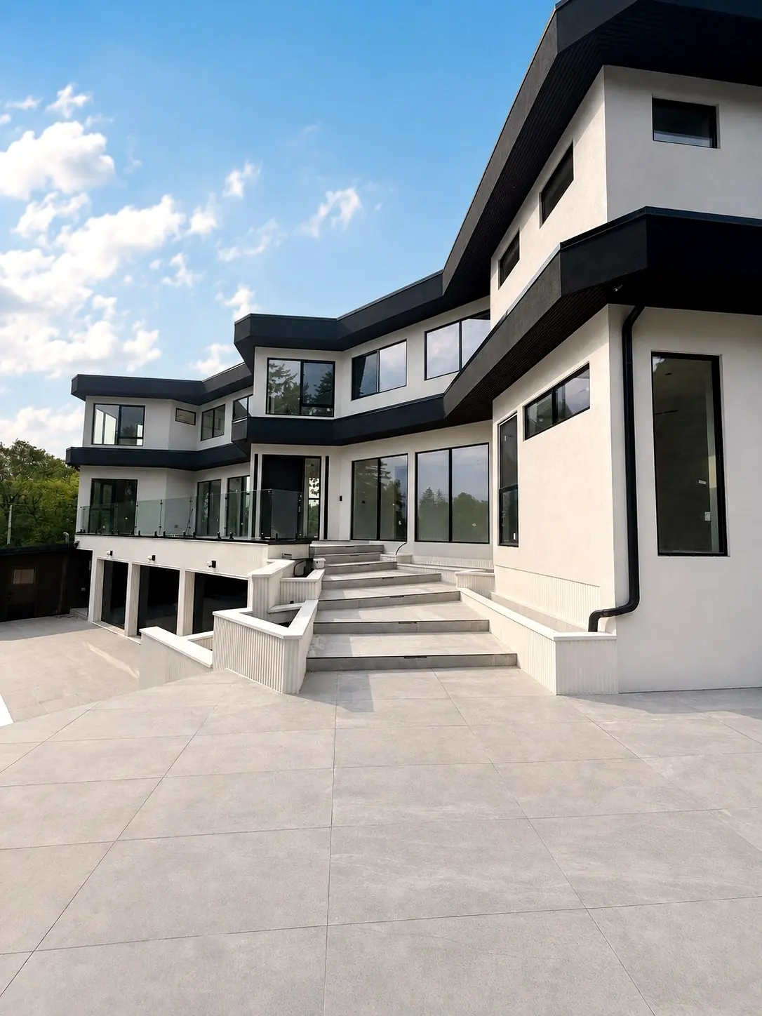 Front elevation in daylight